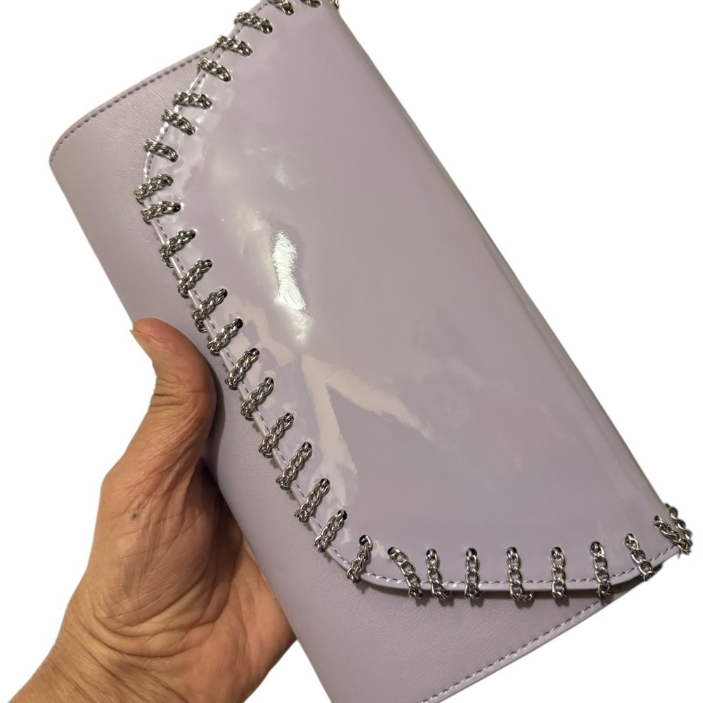 White House Black Market Purple Clutch.  new - Picture 2 of 13